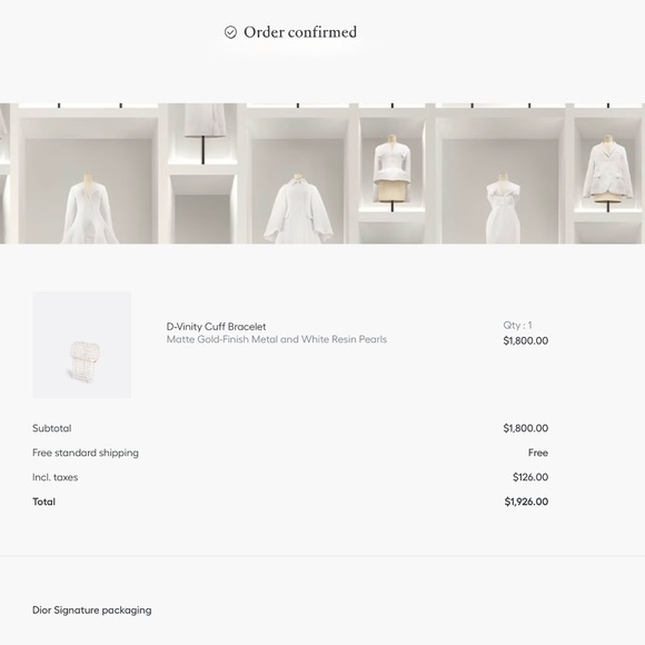 Christian Dior Pearl D-Vinity Cascading Cuff Bracelet - Picture 10 of 13